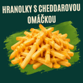Hranolky s cheddarovou omáčkou
